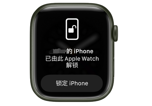 文教镇苹果手机维修分享用 AppleWatch 解锁配备面容 ID 的 iPhone方法 