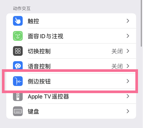 文教镇苹果14维修店分享iPhone14 Plus侧键双击下载功能关闭方法 