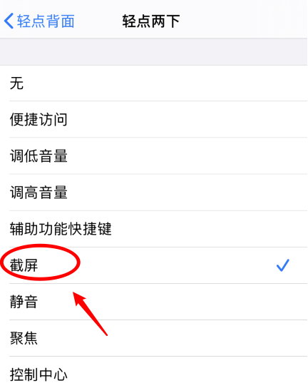 文教镇苹果手机维修分享iPhone12如何启用双击截屏 